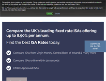 Tablet Screenshot of isa-rates.com